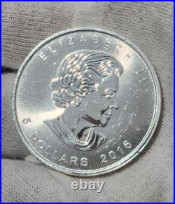Canadian Maple Leaf. 9999 Fine Silver coin. MINT /A+ Grade (2016 Leaf privy)