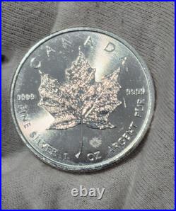 Canadian Maple Leaf. 9999 Fine Silver coin. MINT /A+ Grade (2016 Leaf privy) Canadian Maple Leaf. 9999 Fine Silver coin. MINT /A+ Grade (2016 Leaf privy)