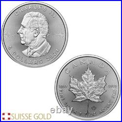 Canadian Mint 2024 Maple Leaf 1 oz. 999 Fine Silver Coin