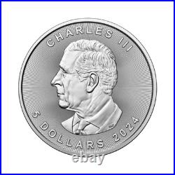 Canadian Minted Maple Leaf Silver Coin 1 Oz Fine 9999 Bullion Grade 2025