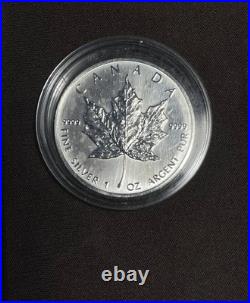 Canadian Silver Maple Leaf Coin 1 Ounce 1989.9999 Fine Silver Bullion Coin 1oz