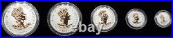Coin Fine Silver Maple Leaf Fractional Set Canada 2016 Dollars BOX COA