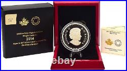 Coin Silver Proof Canada $50 2014 Canadian Maple Leaf Box COA