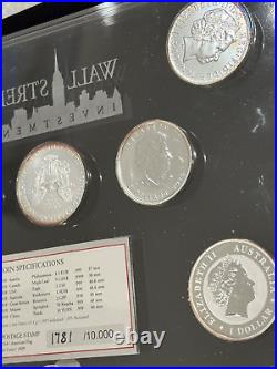Coins Coins Wall Street Investment Fine Silver Fine-Silver 999/1000