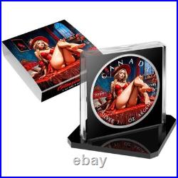 Crimson Red Edition 2026 $5 1 oz Silver Maple Leaf Coloured Coin