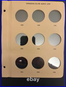 Custom Dansco Album#7215 Canadian Silver Maple Leaf, Pages 1-5, 1988-2031, #4