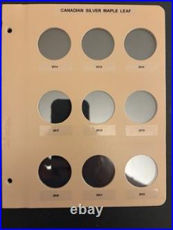Custom Dansco Album#7215 Canadian Silver Maple Leaf, Pages 1-5, 1988-2031, #4