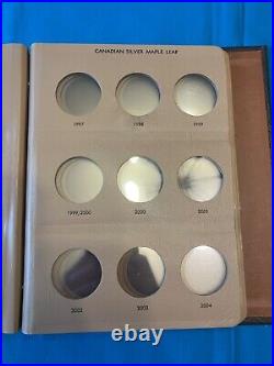 Dansco Canada Silver Maple Leaf Coin Album 4 pages