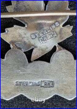 Fabulous Art Nouveau Richard Hemsley maple leaf enamel silver brooch Fabulous Art Nouveau Richard Hemsley maple leaf enamel silver brooch