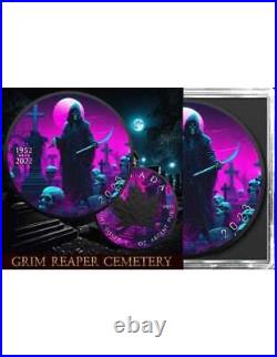 GRIM REAPER RIP Cemetery Edition Maple Leaf 1 Oz Silver oin 5$ Canada 2023