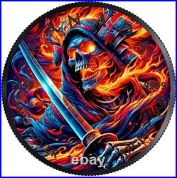 GRIM REAPER Samurai 1 Oz Silver Coin Canada 2024