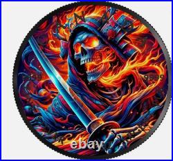 GRIM REAPER Samurai 1 Oz Silver Coin Canada 2024