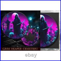 Grim Reaper Cemetery Edition 2023 Silver Maple Leaf Black Platinum Coin