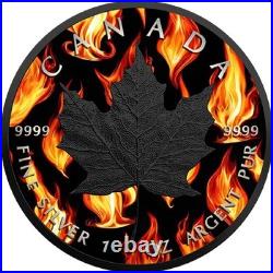 Grim Reaper Hell Edition 2023 $5 1 oz Silver Maple Leaf Coin