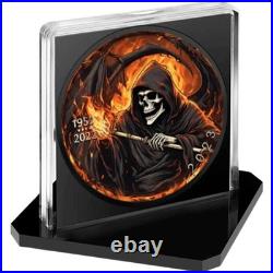 Grim Reaper Hell Edition 2023 $5 1 oz Silver Maple Leaf Coin