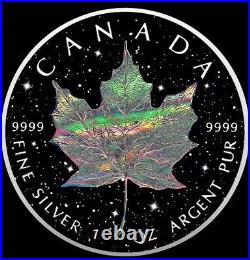 HOLO DIAMOND DUST Maple Leaf 1oz Silver Coin 5$ Canada? STUNNING COIN 2025