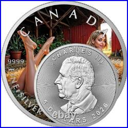 Harvest Muse Edition 2026 $5 1 oz Silver Maple Leaf Coloured Coin 200 Mintage