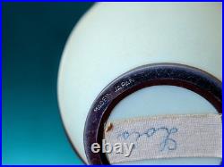 Japanese Cloisonné Enamel Glowing Vase Vibrant Autumn Maple Leaf Silver Rim