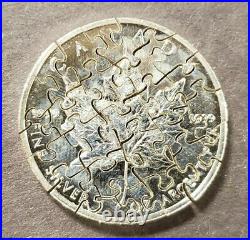 Jigsaw Puzzle Piece Coin Cut-Out 2013.999 1 oz Silver Canada Maple Leaf Z1416