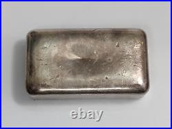 Johnson Matthey 7 Oz Old Pour Loaf Silver Bar. 999 Fine Silver Bar Maple Leaf