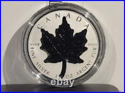 (L1191) Canada 2023 20$ SUPER INCUSE SILVER MAPLE LEAF SML Rhodium 1 oz 0.999