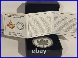 (L1191) Canada 2023 20$ SUPER INCUSE SILVER MAPLE LEAF SML Rhodium 1 oz 0.999