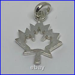 LINKS OF LONDON Ladies Charm Sterling Silver 925 Maple Leaf SS NEW RRP165