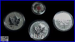 Legacy of Liberty, WWII, Silver Maple Leaf Set of 3 Proof, 999 Pure Silver 1 OZ