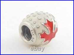 Limited Edition 2010 Pandora Canada Maple Leaf Charm 790523ERW ALE 925