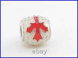 Limited Edition 2010 Pandora Canada Maple Leaf Charm 790523ERW ALE 925