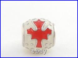 Limited Edition 2010 Pandora Canada Maple Leaf Charm 790523ERW ALE 925