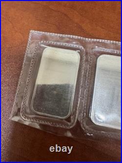 Lof (5) Consecutive Numbered 1oz Engelhard Maple Leaf Silver Bars Sealed MINT