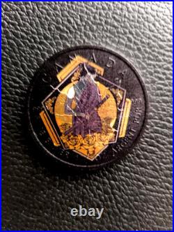 Lot of 4 Maple Leaf Canada Silver Coins Color, Geisha culture, Limited Edition