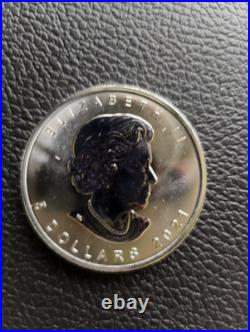 Lot of 4 Maple Leaf Canada Silver Coins Color, Geisha culture, Limited Edition