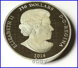 MAPLE LEAF FOREVER 1 Kg Kilo Silver Coin Proof 250$ Canada 2014 Low Mintage