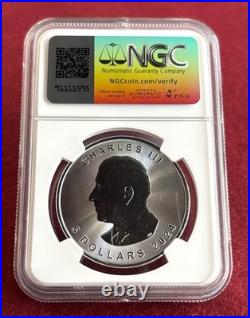 MS69 2024 1oz. 9999 Silver Maple First Year of Issue First Releases