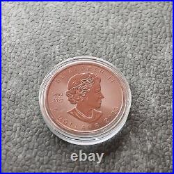 Maple Leaf 1OZ Ruby Ruby 2023 Silver Silver Black Ruthenium Canada Canada 250P2