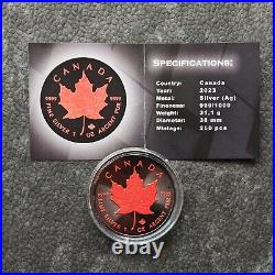 Maple Leaf 1OZ Ruby Ruby 2023 Silver Silver Black Ruthenium Canada Canada 250P2