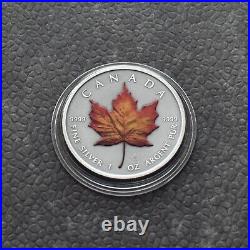 Maple Leaf 2020 Canada Canada 1 oz Silver Silver Colored Colored RARE