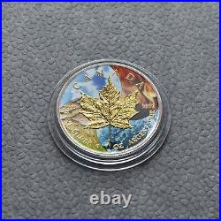 Maple Leaf 2023 Silver Silver 4 Elements Nature Elements Canada Canada ONLY 100