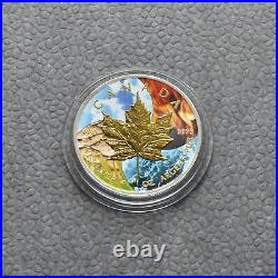 Maple Leaf 2023 Silver Silver 4 Elements Nature Elements Canada Canada ONLY 100