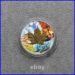 Maple Leaf 2023 Silver Silver 4 Elements Nature Elements Canada Canada ONLY 100