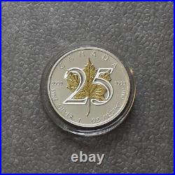 Maple Leaf 25th Anniversary 2013 Canada Canada Silver Silver 24kt Gold ONLY 250 2