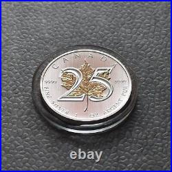 Maple Leaf 25th Anniversary 2013 Canada Canada Silver Silver 24kt Gold ONLY 250 2