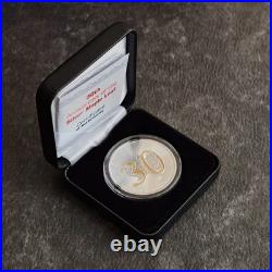 Maple Leaf 30th Anniversary 2018 Canada Canada 1oz Silver Silver Gilded ONLY 300