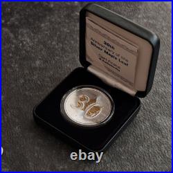 Maple Leaf 30th Anniversary 2018 Canada Canada 1oz Silver Silver Gilded ONLY 300 Maple Leaf 30th Anniversary 2018 Canada Canada 1oz Silver Silver Gilded ONLY 300