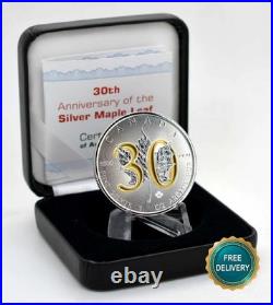 Maple Leaf 30th Anniversary 2018 Canada Canada 1oz Silver Silver ONLY300 Gilded 2 Maple Leaf 30th Anniversary 2018 Canada Canada 1oz Silver Silver ONLY300 Gilded 2