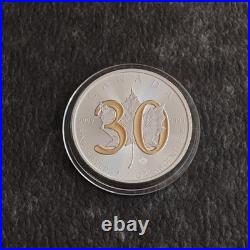 Maple Leaf 30th Anniversary 2018 Canada Canada 1oz Silver Silver ONLY300 Gilded 2 Maple Leaf 30th Anniversary 2018 Canada Canada 1oz Silver Silver ONLY300 Gilded 2