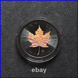 Maple Leaf Black Holographic 2023 Canada Canada Silver Silver CASE Certificate 250BU 1