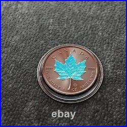 Maple Leaf Black Holographic 2023 Canada Canada Silver Silver CASE Certificate 250BU 1